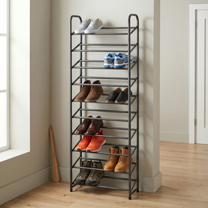 MIT SALE EBay Wholesale Taiwan Household Furniture Manufacturer Modern Portable Metal 10 tier Shoe Rack - Product Image 1