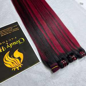 Cabello Humano Virgen Sin Procesar de Vietnam, Extensiones de Cabello Liso Natural de Grado 12A, Cabello con Cutícula Alineada, Trama Plana - Product Image 6