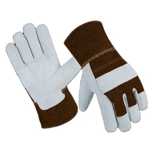 Gants de travail en cuir de vachette renforcé, protection des mains pour la sécurité industrielle, gants de travail robustes pour le jardinage, gants de rigueur canadiens - Product Image 4