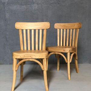 Ensemble de table et de chaises de salle à manger en teck moderne, durable et écologique pour hôtels, cafés, salons - Product Image 4