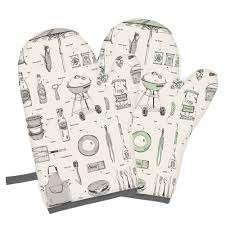 Modern Kitchen Gadgets Baking BBQ Tool Heat Resistant Eco-Friendly Food Grade Waterproof Silicone <b>Oven</b> Mitts <b>Gloves</b> Cotton - Product Image 3