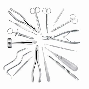Kit d'instruments chirurgicaux dentaires Health Bay Instruments, manuel, poignée ergonomique moletée, garantie 1 an, réutilisable, léger - Product Image 4