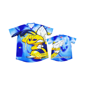 ชุดเสื้อเบสบอลคอวีแบบแห้งเร็วชุดเครื่องแบบโลโก้ด้านหน้าไซส์ใหญ่พิเศษชุดซอฟต์บอลระบายอากาศได้ดี - Product Image 1