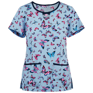 2026 Elastic Comfortable Custom Logo Polyester Short Sleeve Stretch <b>Doctor</b> Surgery Medical Scrubs Uniforms <b>Sets</b> Nurse Hospital - Product Image 2