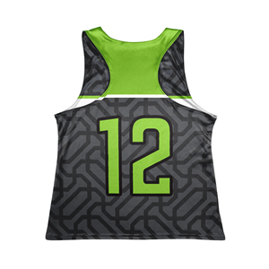 SINEWY SPORTS Camisetas de Lacrosse para Mujer, con Apliques Frontales Personalizados, de Secado Rápido, sin Mangas, Estilo Racerback, para Práctica, de Poliéster/Nailon, Color Sólido - Product Image 3