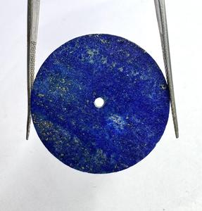 Cadran de montre en pierre précieuse lapis-lazuli bleu profond, 32 mm x 1,50 mm, rond, personnalisé - Product Image 4