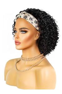 Premium Brazilian Remy Human Hair <b>Headband</b> <b>Wig</b> Machine Double Weft Perm & Dye Compatible Double Drawn Ends - Product Image 3