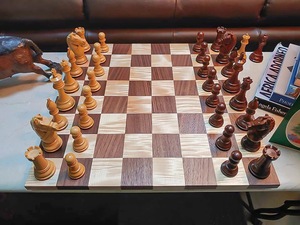 ILAHI's Eco-Friendly Rustic Polished Rectangle <b>Chess</b> <b>Board</b> Game 100% Handmade Pure Wood Animal/Love Style Customized Size <b>Chess</b> - Product Image 5