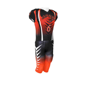 Uniforme de football américain personnalisé 240 GSM 100% polyester, gestion de l'humidité, vêtements d'équipe sublimés - Product Image 5