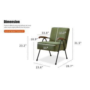 Sillón Moderno con Respaldo Alto, Tapizado en Tela con Patrón Colorido, Sillón Acolchado Suave para Sala de Estar con Patas de Metal - Product Image 2