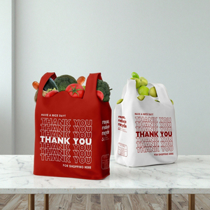 กระเป๋าช้อปปิ้งผ้า Non-Woven ราคาประหยัด พิมพ์โลโก้ GARMAPRO ตามสั่ง พร้อมหูหิ้วแบบยาว ปิดด้วยเชือกผูก  เคลือบ PP สีสันสดใส - Product Image 2