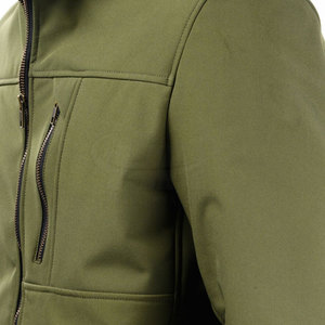 Chaqueta Softshell de Alta Calidad para Hombre, con Cuello Alto, Logotipo Frontal, Transpirable y Ecológica, para Invierno, Venta al Por Mayor - Product Image 5