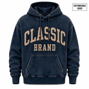 Sudaderas con Capucha Personalizadas para Hombre, Estilo Vintage, Lavado Ácido, Efecto Desgastado, 100% Algodón, Felpa, Calidad Premium 2026 - Product Image 3