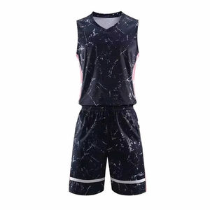 Uniforme de Baloncesto Sublimado Personalizado con Logotipo, Tallas Grandes, 100% Poliéster, Secado Rápido, Antibacteriano, para Pedidos al por Mayor Internacionales - Product Image 1