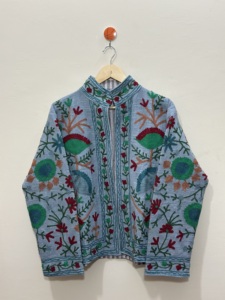 Maaunique Hand Embroidered Floral Cotton Breathable Eco-Friendly Unisex O-Neck Full Sleeve Plus Size Casual Autumn/Winter <b>Coat</b> - Product Image 1