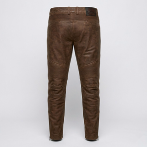 <b>Men's</b> Regular Fit Custom <b>Leather</b> <b>Pants</b> – High Quality Breathable | Canvas Fabric Fashionable Casual Design - Product Image 5