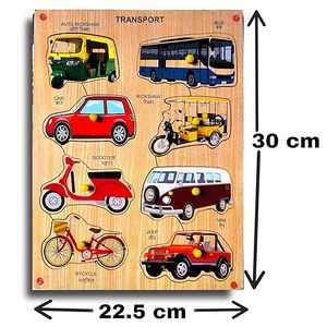 LABOCHEM <b>3D</b> Wooden Transport <b>Puzzles</b> Toys for Kids Transport Educational Learning Board <b>Puzzle</b> Toy - Product Image 2