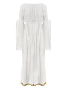 Womens Angel Costumes <b>Dress</b> <b>Gold</b> Waved Trim Flowy Chiffon <b>Dress</b> For Stage Cosplay Anime Costumes <b>Dress</b>-Up <b>Party</b> Role Play - Product Image 4