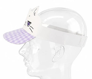 Visière de soleil décontractée en plastique pour enfants à bord plat - Product Image 4