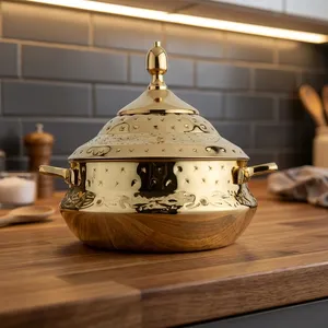 Casserole en céramique résistante à la chaleur - Marmite en argile durable avec couvercle, pour cuisinière à gaz, usage domestique et restaurant, écologique et isolée - Product Image 6