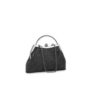 Noir P24313 Sac de soirée nuptiale Pochette élégante et élégante pour les occasions spéciales - Product Image 2