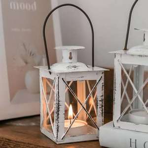 Lanternes porte-bougies artisanales en fer, petites, attrayantes, écologiques, avec impression personnalisée pour la décoration de Noël à la maison, vente en gros - Product Image 4