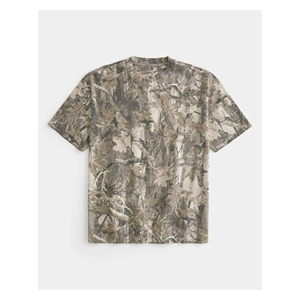 T-shirt à manches courtes pour homme de haute qualité, imprimé camouflage, col rond, coupe ample, style décontracté, respirant, en polyester tissé - Product Image 3