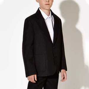 Blazer Escolar Estilo Británico, Nuevo Modelo 2023, Personalizado, Corte Entallado, Color Negro, Diseño de Blazer Escolar para Adolescentes - Product Image 5