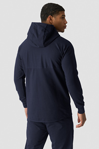 Sudadera con capucha y cremallera para hombre, azul marino, corte regular, informal, de felpa francesa, para otoño - Product Image 3