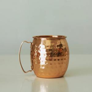 Taza de Café Clásica de Cobre Puro, Hecha a Mano y Pulida, de Madiha Art and Crafts - Product Image 1