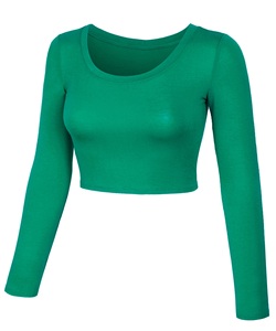 Nouveau Crop Top Décontracté à Col Rond pour Femme Grande Taille, Personnalisable avec Logo Imprimé et Motifs Tendance - Product Image 2
