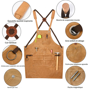 Heavy Duty Garage Mechanic <b>Apron</b> Fabric Best Quality Wholesale Custom Logo Factory 2026 - Product Image 2