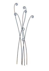 Piquet de jardin en métal abstrait, sculpture d'extérieur contemporaine pour pelouse, décoration artistique de jardin - Product Image 3