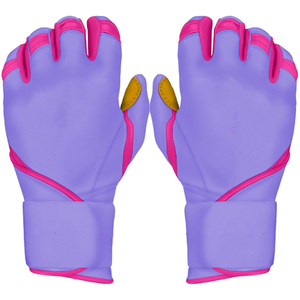 Kids Baseball <b>Batting</b> Gloves PU Leather and Stretch Mesh <b>Fabric</b> Sport Training Gloves - Product Image 3