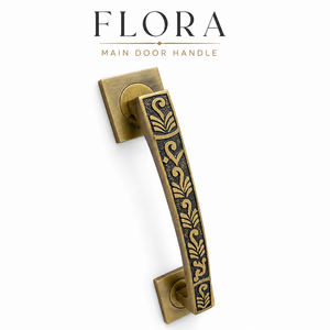 Poignée de tirage style Flora antique mate pour porte d'armoire, meuble, cuisine, armoire, tiroir et quincaillerie intérieure - Product Image 3