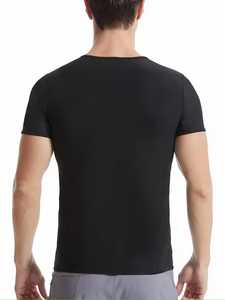 New Premium Men Slim Fit Sports Compression Shirt For Performance Training Athletic Compression Top with <b>Tight</b> Fit Design - Product Image 2