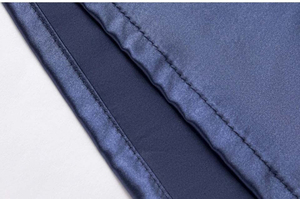 Conjunto de Pijamas de Satén para Hombre, Estilo Casual Moderno, Transpirable, Manga Larga, Suave y Cómodo, Ropa de Dormir de Poliéster, Talla Grande, Camisón de Invierno - Product Image 6