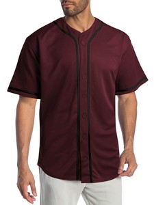 Mens Front Closure Baseball Style Jersey Short Sleeve Casual <b>Athletic</b> Outfit Street Ready Daily Wear Top - Product Image 6