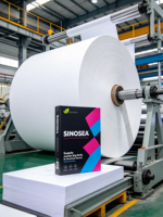 Papier Copie A4 Sinosea 70/75/80 g/m² en Rouleau Géant/Feuilles, 500 Feuilles/Rame - 5 Ramettes/Boîte, Compatible Jet d'Encre, Usage Industriel