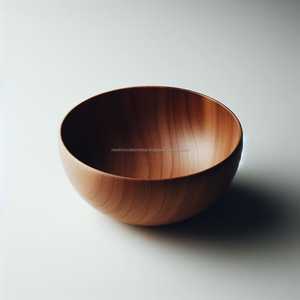 Nature's Bounty Rústico Acacia Madera Ensalada Lavabo Centro de mesa decorativo desechable para el hogar Abrazar el encanto - Product Image 2