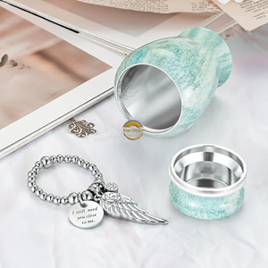 Handmade Aluminum Memorial Urn Wholesale Keepsake Metal Urn Collection Personalized Cremation Urn for Human <b>Ashes</b> Decorative - Product Image 4