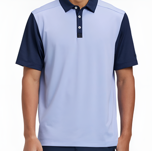 Polo de Golf para Hombre, Cómodo y Transpirable, Corte Holgado, Secado Rápido, Sostenible, Anti-Pilling, Cuello Alto, para Uso Casual y Relajado - Product Image 2