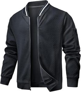 Unisex Casual Spring Satin Bomber <b>Jacket</b> 100% Cotton <b>Waterproof</b> Breathable Windproof Quick Dry <b>Thin</b> Front Athletic Varsity Sale - Product Image 1