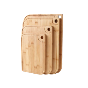 Large Bamboo Cutting Board Natural Wood Chopping Board with Rounded <b>Corners</b> and Hanging Hole Bamboo Kitchen Charcuterie Board - Product Image 1
