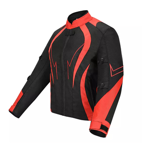 Unisex High Visibility Leather Motorcycle <b>Jacket</b> Breathable Stand Collar Windproof Regular Fit Winter - Product Image 4
