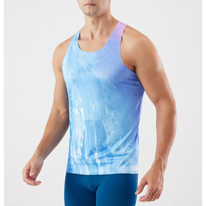 Débardeur de sport pour homme, personnalisable (couleur et logo), imprimé par sublimation, séchage rapide, grandes tailles, meilleur matériau, haute qualité, prix faible MOQ - Product Image 3