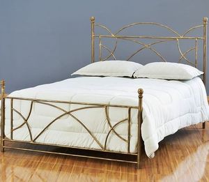 Cadre de lit en laiton robuste avec finition antique pour un mobilier de chambre élégant et durable - Product Image 5