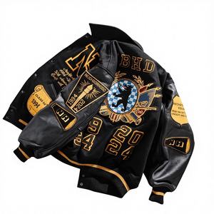 Chaqueta Universitaria de Cuero Vacuno Genuino Quanta International 2026 - Impermeable y Cortavientos |   Personalizable |   Venta al por Mayor en Pakistán - Product Image 1