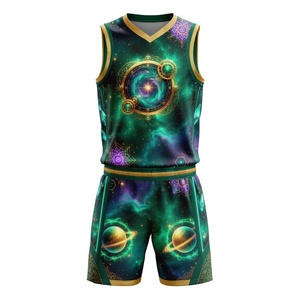 Tenue d'entraînement de basketball fitness : ensemble sportif flexible (débardeur et short) pour la salle de sport, les exercices sur terrain et les séances d'entraînement - Product Image 2