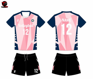 Custom Printed 3D Pattern Unisex <b>Volleyball</b> Uniform Jersey <b>Set</b> Quick Dry Polyester Short Sleeve Sports Apparel - Product Image 1